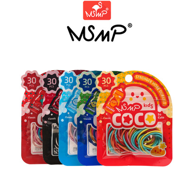 MSMP儿童皮筋宝宝不伤发发圈发绳基础高弹力女童头绳女头饰糖果色