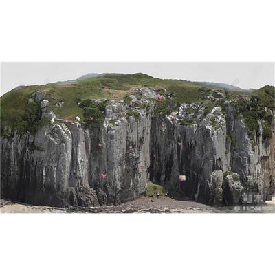 5323现代石头 景观地形 海洋假山 大地地图 山脉 断崖悬崖SU模型