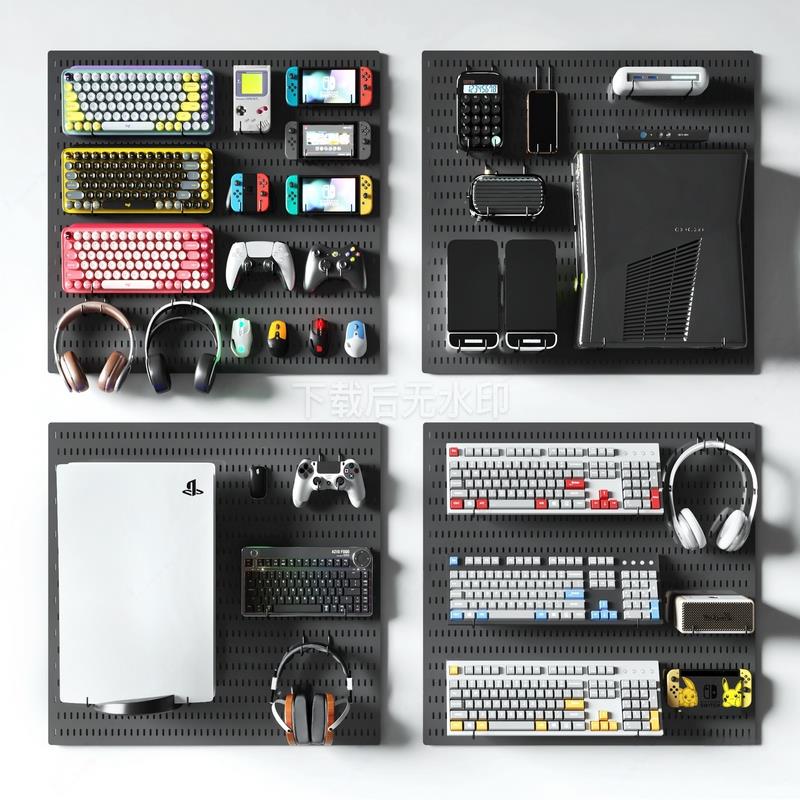 草图大师 SU模型 数码电竞游戏设备游戏机洞洞板电脑键盘手柄鼠标
