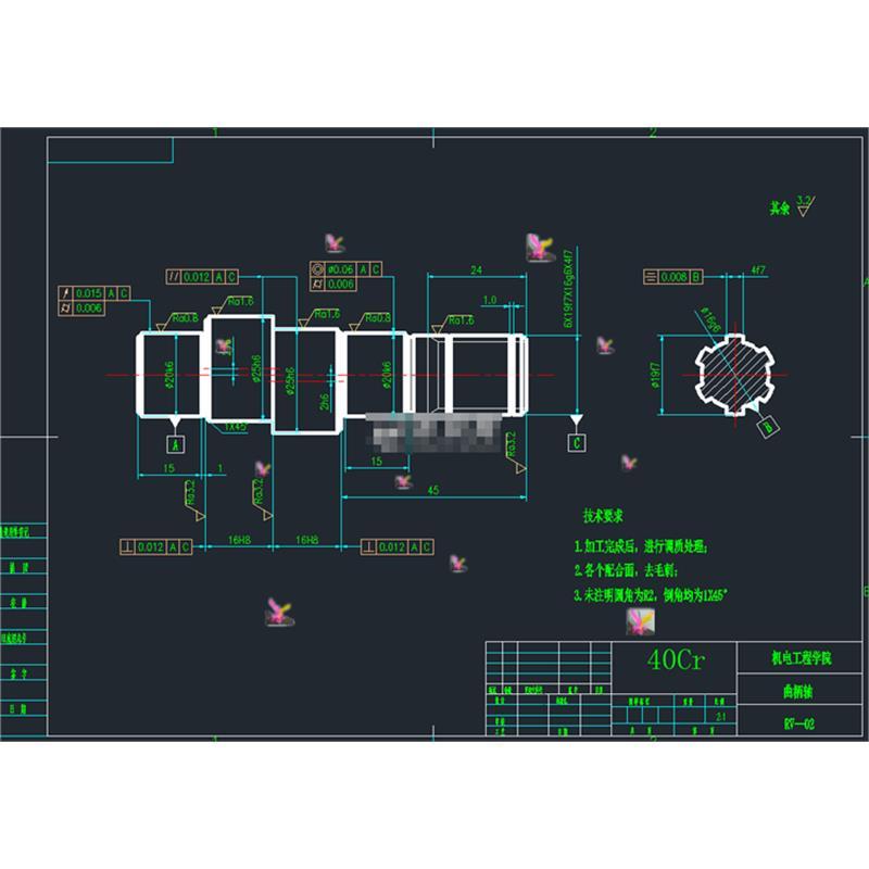 摆线RV减速机CAD图纸 总成图 摆线轮图 针齿壳图 支撑法兰图 等