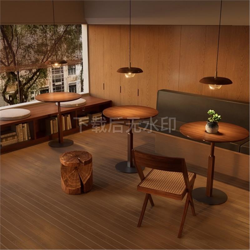 现代中古卡座 沙发卡座咖啡厅 沙发 餐饮 双面卡座草图大师SU模型