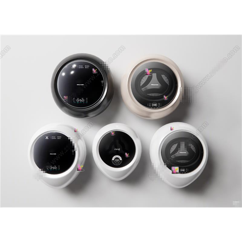 5369现代洗衣机 迷你洗衣机 壁挂洗衣机 家用电器 SU模型