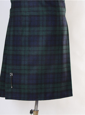 【丹尼风笛】正宗苏格兰裙8米Black Watch黑卫士格纹 Kilt 男士裙