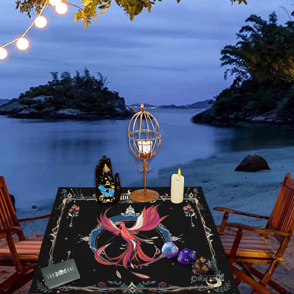 凤凰韦特塔罗luo牌大桌布雷诺曼利诺曼卡牌推牌布背景布占法祭坛