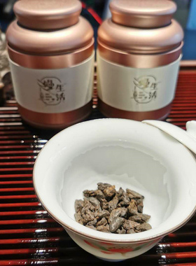 晨澄记云南勐海熟茶普洱茶特级茶化石碎银子礼盒装500g熟普散茶