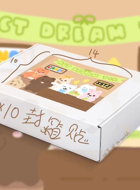 现货nctdream封箱贴纸istj封箱贴纸（尺寸参考p2）