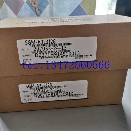 【议价】安川伺服电机SGM-A3L3J26 质保一年 拍前询价
