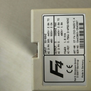 议价 1.4 KEB科比变频器F4系列 3420 实物图拍前议 07.F4.C1D
