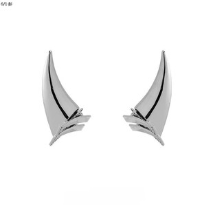 金属路西法恶魔犄角发夹顶夹小众设计造型万圣节cosplay高级感ins