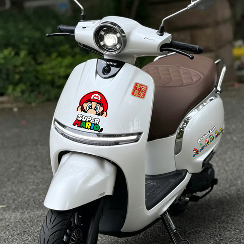 适用26款本田NS125A马里奥改装饰贴纸摩托车卡通立体个性防水贴花