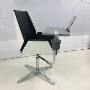 记者椅 接待电脑转椅 多功能简约沙发会议椅 大写字板移动培训椅