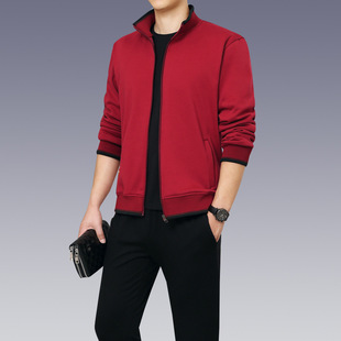 爸爸运动服装 2019新款 春秋长袖 运动套装 中老年休闲运动服 男士