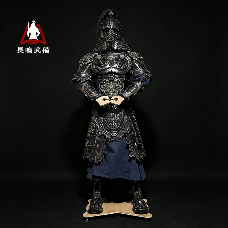 破虏扎甲甲胄盔甲中国古代明光铠金属甲胄真人可穿戴全套cos服装图片