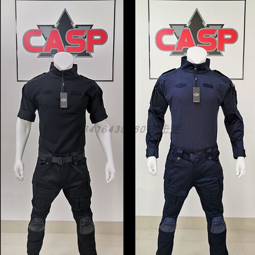 CASP夏季香港G3战术蛙服套装修身透气排汗教官作训服耐磨长袖黑色