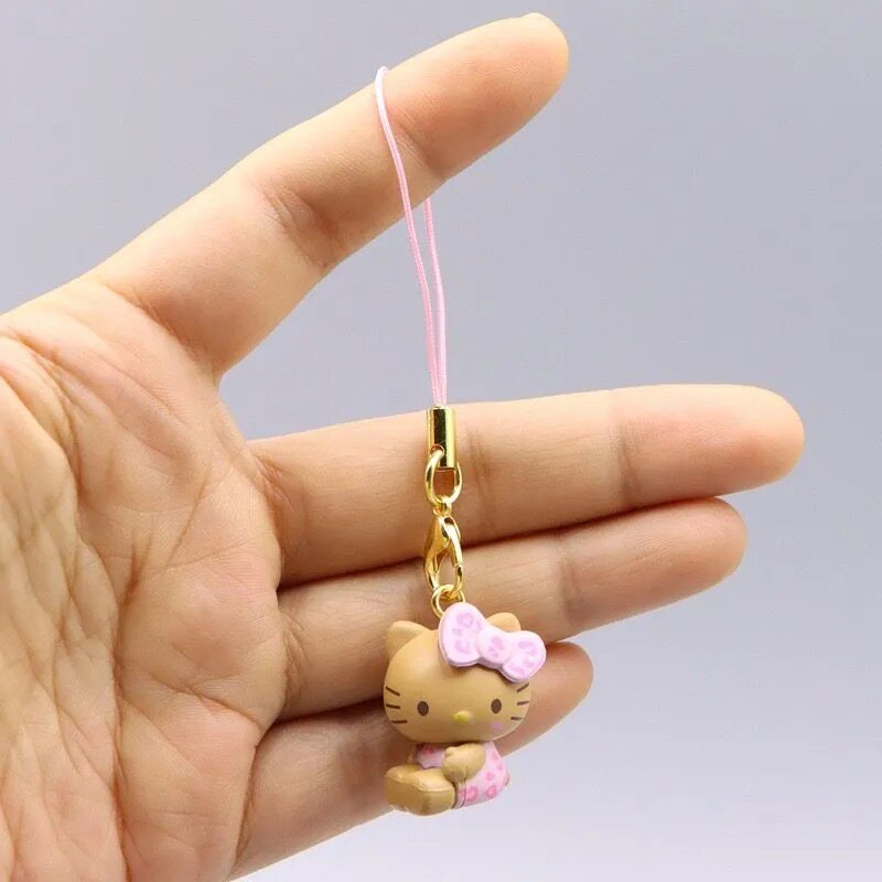 thumbnail for Cute college black skin Hello Kitty cat jewelry pendant kitty cat girl mobile phone bag charm ccd camera accessories