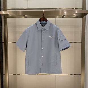男士 新款 老佛爷阔版 短袖 夹克 KARL 衬衫 LAGERFELD卡尔拉格斐26夏季