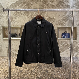 GFGEFEILU男装2025秋冬新款GF轻奢男士刺绣夹层翻领夹克外套正品