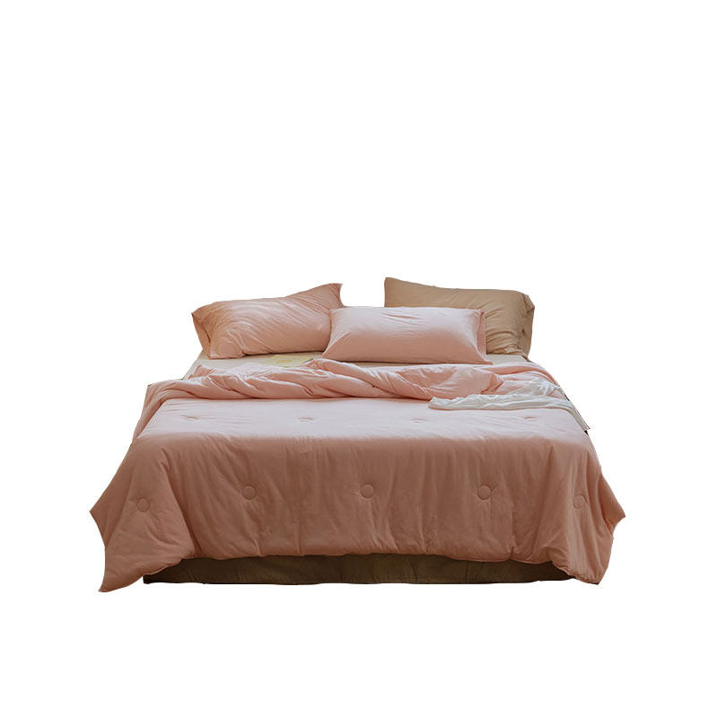 日式良品针织棉被子全棉空调被薄款夏凉被 纯棉单双人夏季可机洗