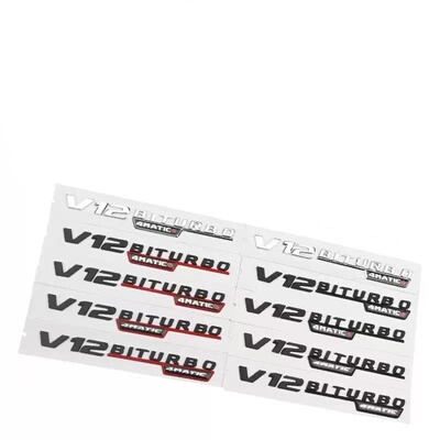 V12BITURBO改装车贴标志AM