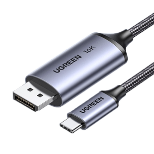 绿联typec转dp线2.1游戏高刷16K转换2K240/360Hz接头displayport雷电4/3笔记本电脑usbc外接显示器接口扩展坞