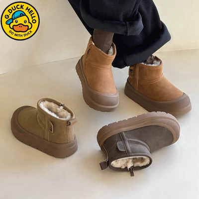 小黄鸭儿童雪地靴冬季新款