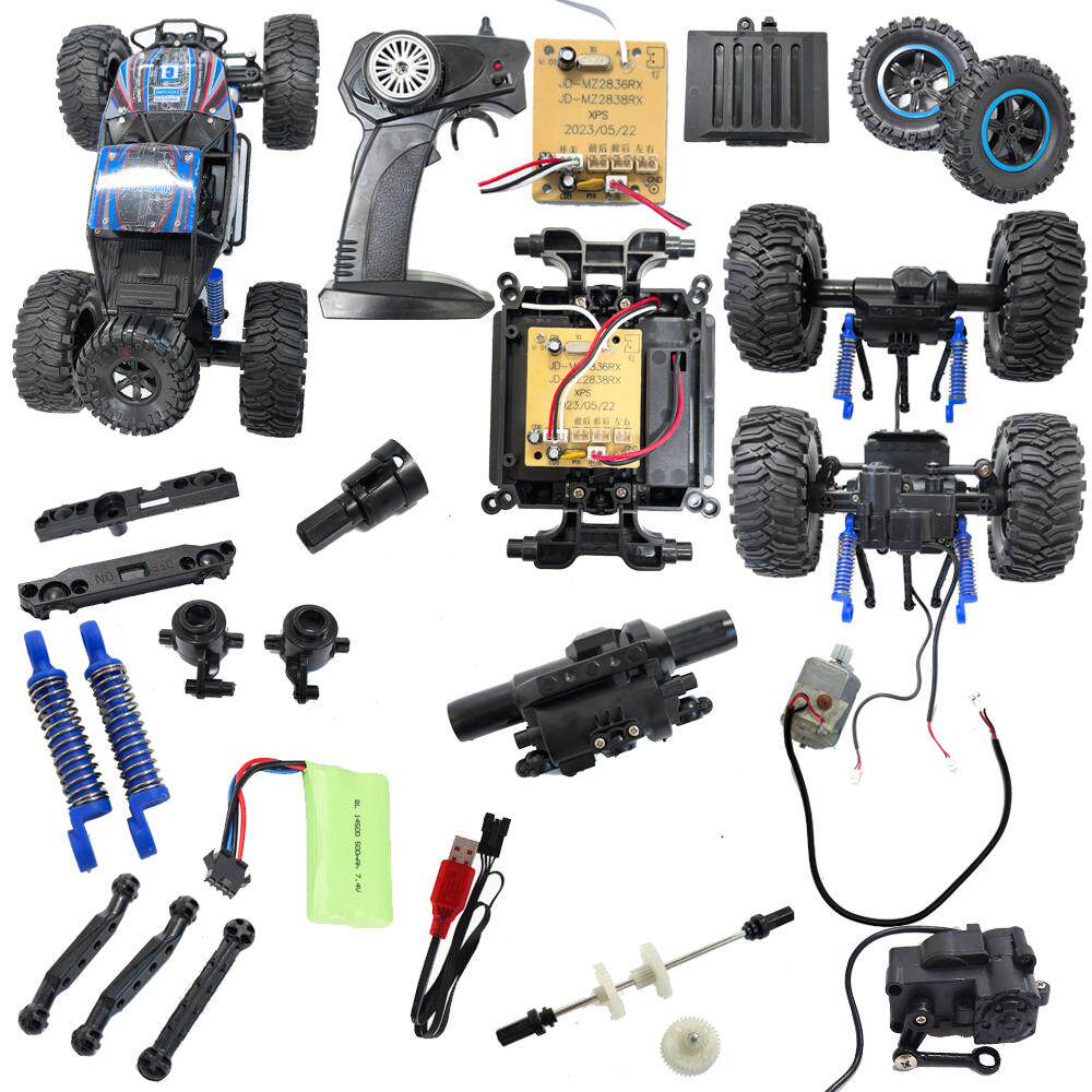 美致2838四驱越野车遥控器电机减震器轮胎齿轮转向器电池盖零配件