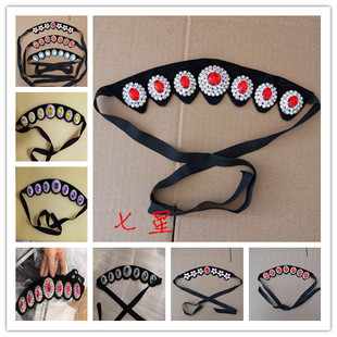 戏剧戏曲头面包头水鬓加木钻七星泡子青衣花旦媚君心头饰写真用品