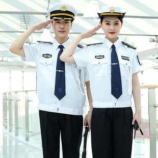 2011新式保安衬衣套装男女长袖执勤服保安服夏装短袖衬衫物业制服