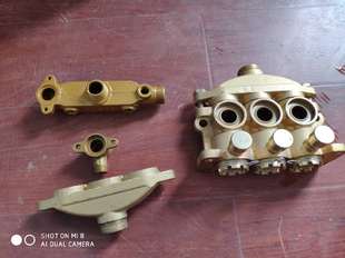 庆丰26/30/60三缸柱塞泵打药机配件进水室出水室缸体铁件总成气室