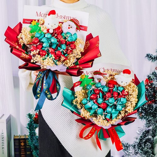 圣诞节棒棒糖花束送女友闺蜜礼物