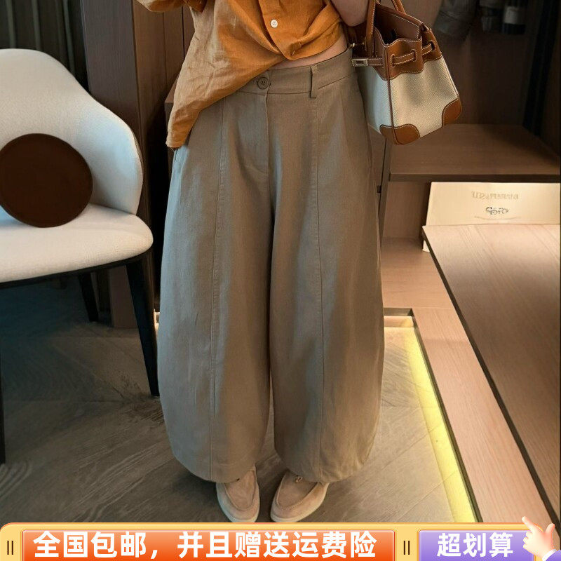秋季韩版高腰显瘦九分弯刀裤女