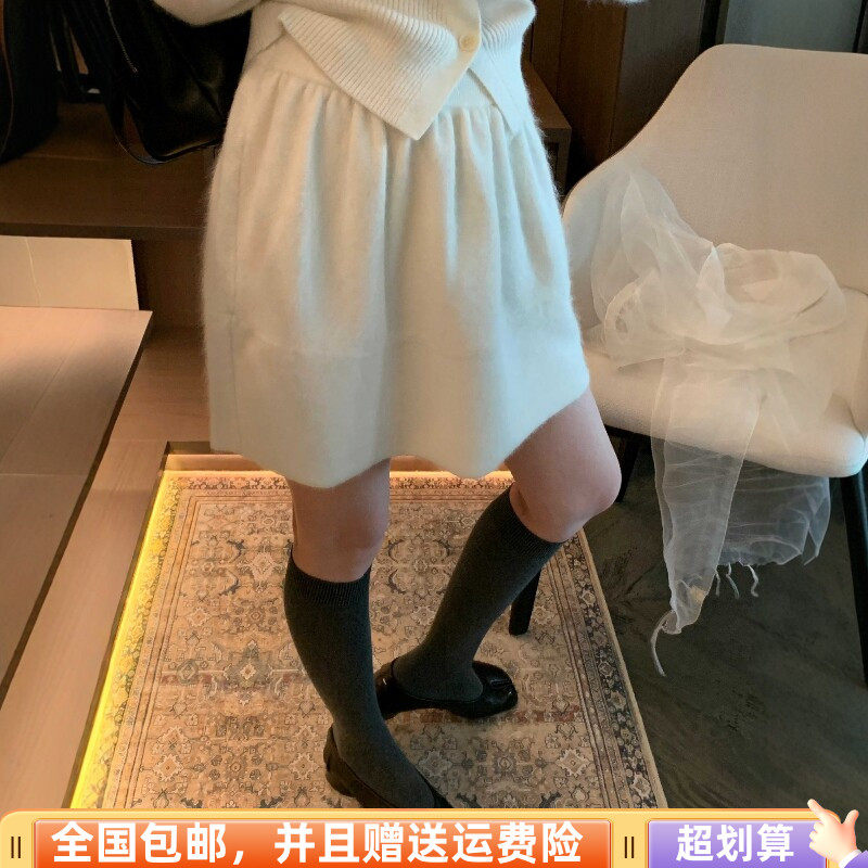 2026冬季韩版显瘦花苞半身裙