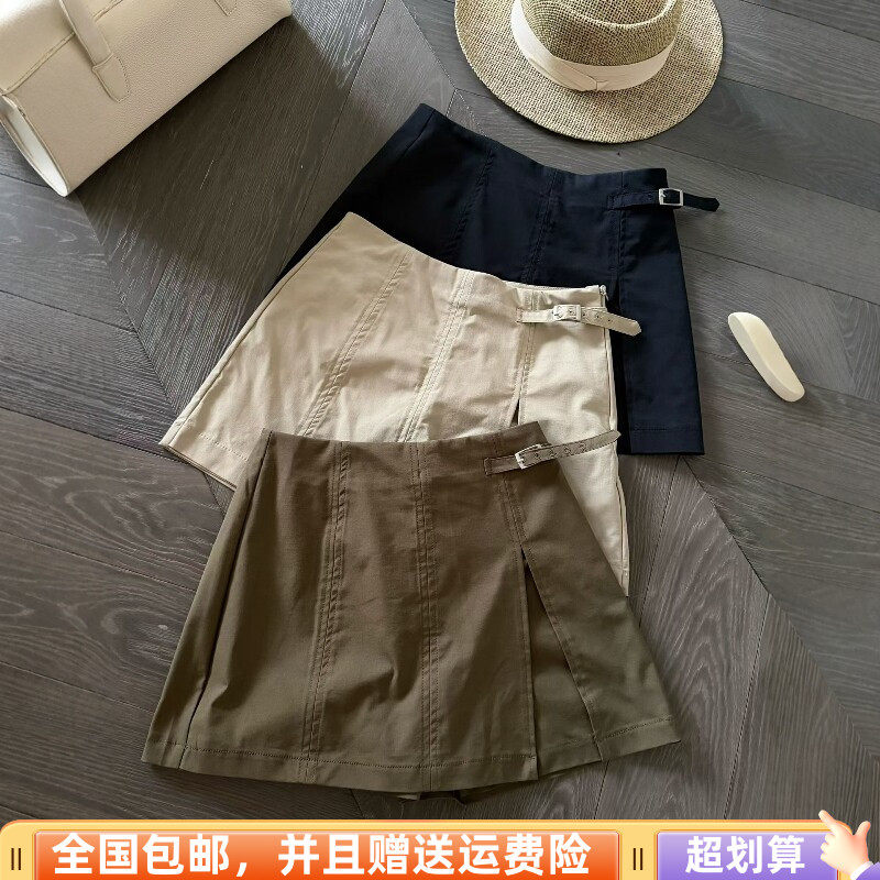 夏季韩版高腰显瘦A字短裙