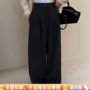 宽松显瘦休闲裤 女西裤 阔腿裤 2025秋季 气质时尚 韩版 长裤 通勤潮 新款
