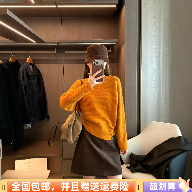 秋季宽松显瘦慵懒风女套头毛衣
