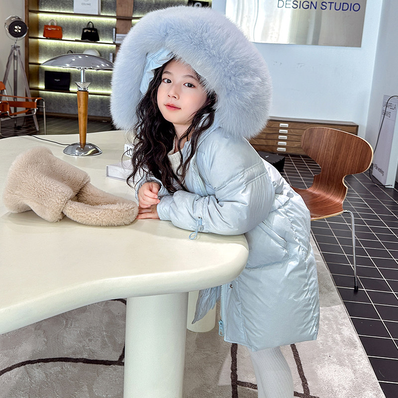 女童羽绒服冬季新款90白鸭绒狐狸毛领儿童皮草外套中长款加厚保暖,童装/婴儿装/亲子装,羽绒服,淘宝优惠券,粉丝福利购,淘宝优惠卷