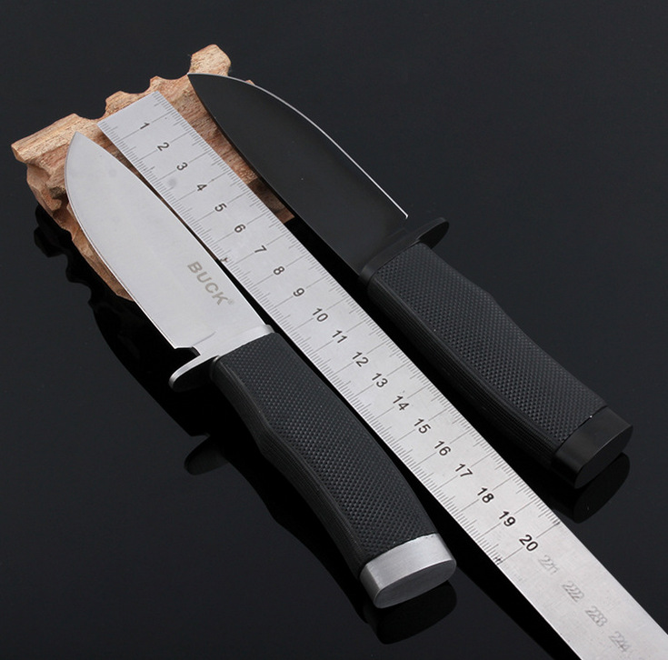 精品工艺不锈钢彩木柄直刀水果刀小直刀小刀果皮刀茶刀户外工具刀