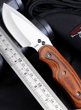 户外手工锻打猎刀锋利分割刀轴承钢多功能迷你防身武器几何刀长款