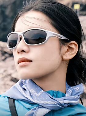 户外运动登山护目镜发箍时尚墨镜千禧风Y2K猫眼女骑行太阳眼镜男