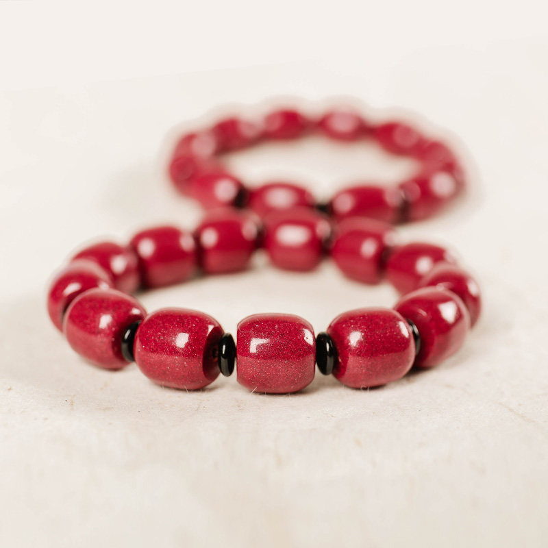 金砂黔手串工含量原石晶体紫隆朱砂桶珠女款手链男本命年艺高,珠宝/钻石/翡翠,手饰,淘宝优惠券,粉丝福利购,淘宝优惠卷