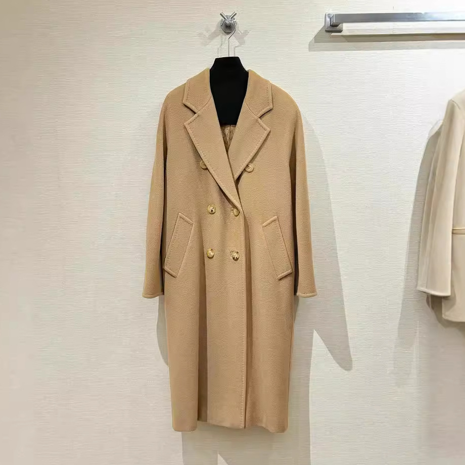 101801Madame山羊毛绒呢大衣女装绵羊毛max家入原开版秋冬长外套