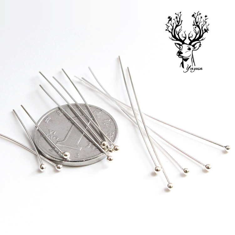 포지셔닝 볼 헤드 바늘 비드 헤드 바늘 라운드 헤드 바늘 S  수제 레드 로프 페르시 팔찌 연결 DIY 액세서리