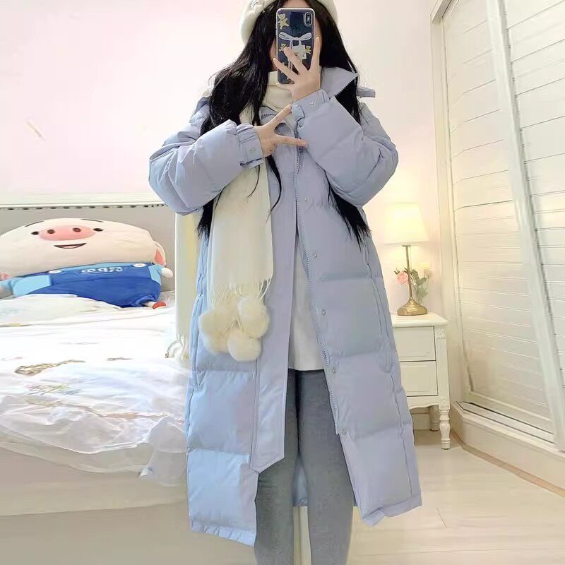 高级感中戏蓄热连帽羽绒棉服