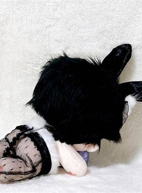 娃衣20cm10cm娃衣40cm棉花娃娃黑丝五件套正版兔女郎换装套装便宜