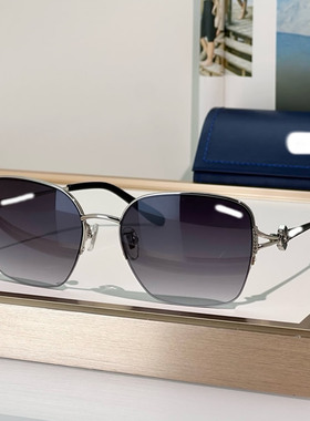 镶钻奢华女气质欧美显瘦方形墨镜