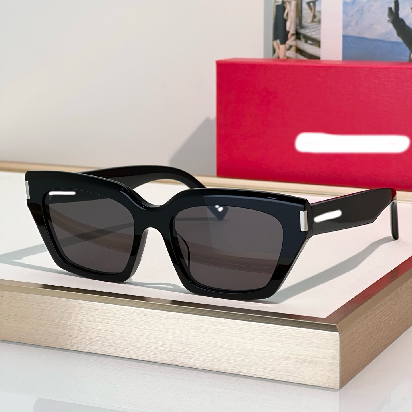 2026个性时尚前卫欧美女防紫外线几何框猫眼墨镜街拍气质太阳眼镜