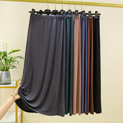 长裙A型百搭a字裙纯色半身裙