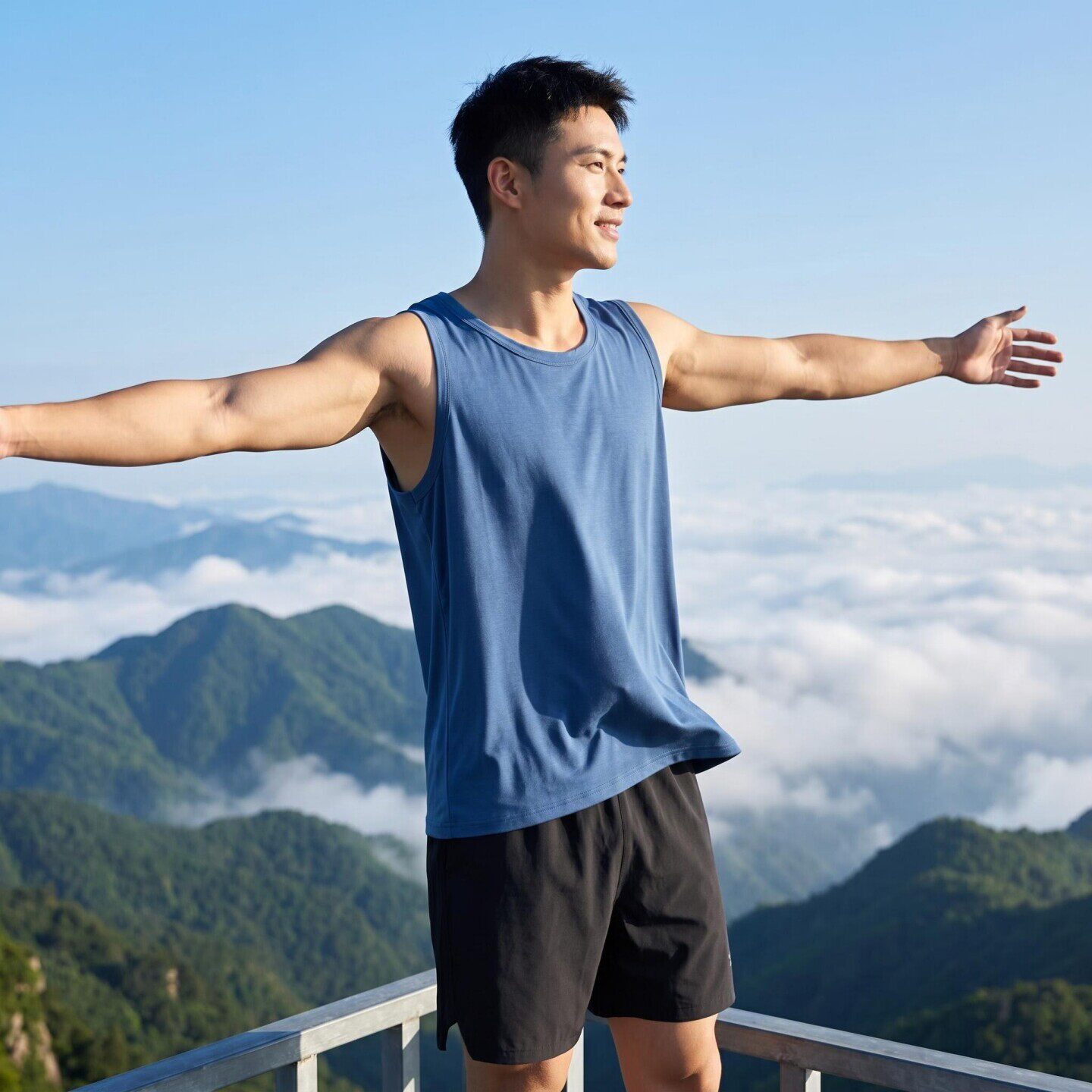 男士莫代尔运动健身背心无袖T恤上衣夏季薄款坎肩宽松汗衫打底衫