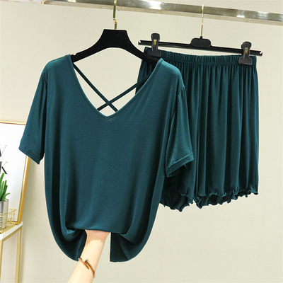 女士莫代尔美背家居服睡衣