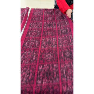 2026年新款长方形格子老花款围巾男女通用冬季保暖纯手工打结